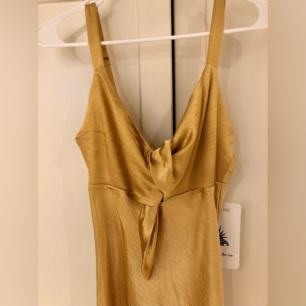 Beautiful satin midi slip dress